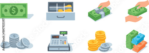 Financial and Money Icon Set