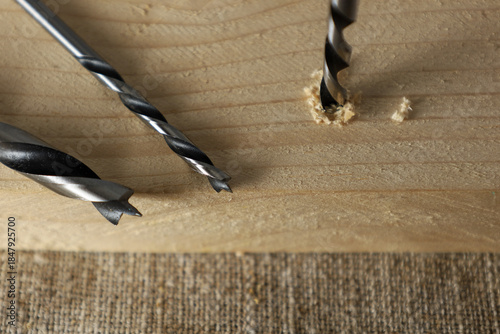 Photos close up of drill bits