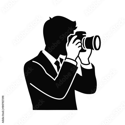 Man taking photograph