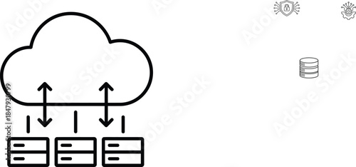 Cloud storage system with multiple servers