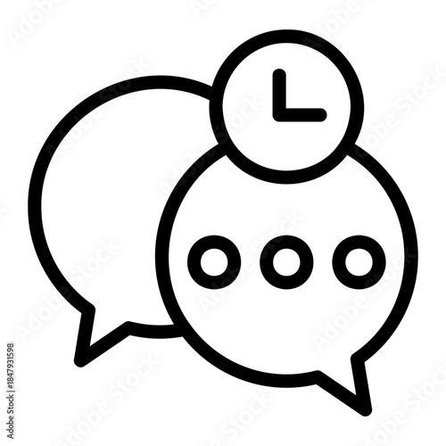 message history Line Icon