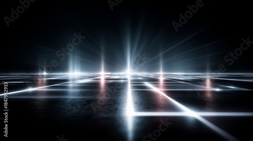 Dark background with a bright light shining on it. The light is coming from the top left corner