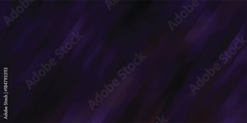 Abstract dark purple and black diagonal streaks with soft blurry edges creating a textured background for design and digital art applications