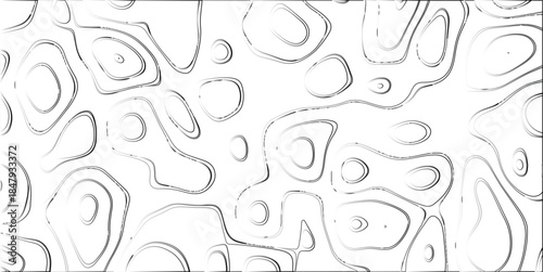 Abstract topographic map contour lines with a subtle grunge texture on a white background creating a clean and modern visual pattern for design and backgrounds