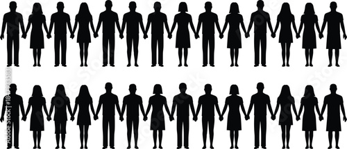 Ultimate Vector Silhouette Collection of Diverse People, Fruit Icons, Professionals, Musicians, Acrobats, and Models, Essential for Universal Human, Food, and Lifestyle Concepts in Design.