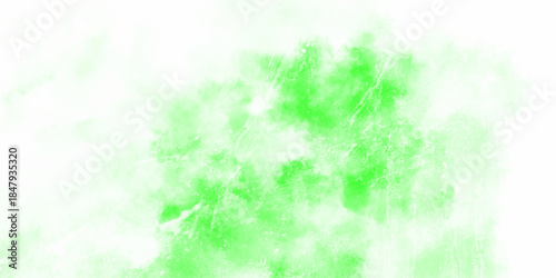 Abstract watercolor paint background. Beautiful green watercolor splash design. Colorful plain green tones watercolor textures. Paper textured aquarelle canvas for modern creative transparent.