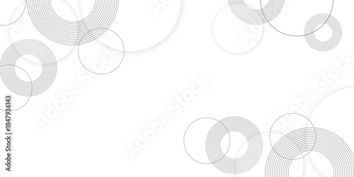 modern white and gray circle gradient trendy background. Grey abstract background geometry circle, diagonal line and layer element Vector for business, corporate presentation design  web template.