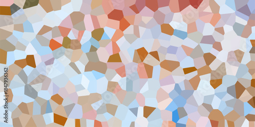 Abstract Low Polygon Multicolor Generative Crystal texture background. Geometric colored background for interior solutions or covers. abstract Mosaic or polygon elements for Cement kitchen use .