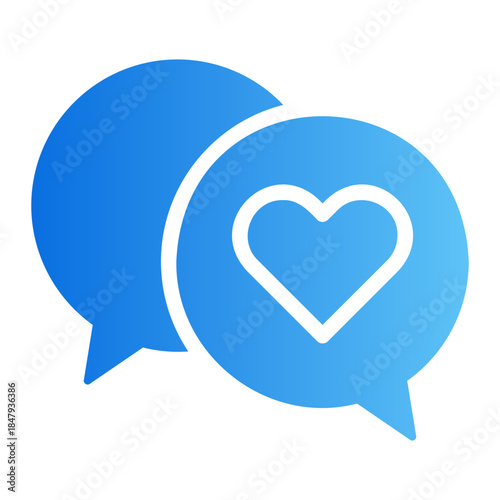 love message Line Gradient Icon