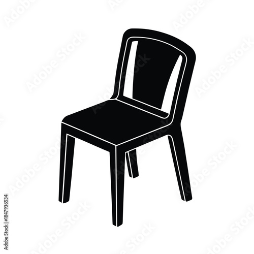 Plastic Chair Cafe Outdoor Icon