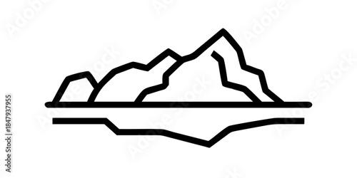 Mountain range silhouette