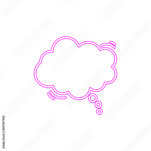 Neon Comic Bubble Text