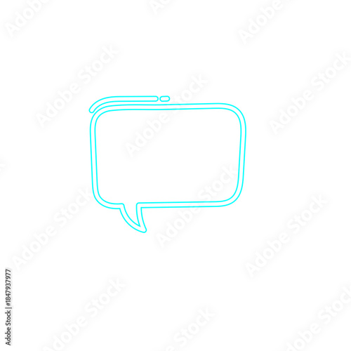 Neon Comic Bubble Text