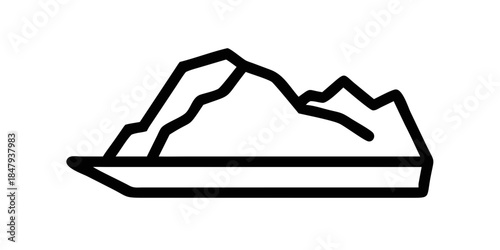 Mountain range silhouette