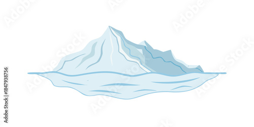 Illustrated mountain range