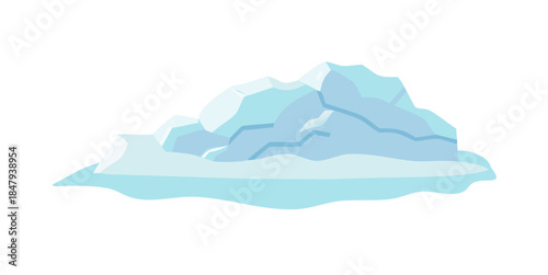 Illustrated mountain range