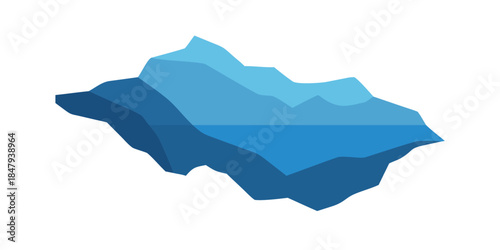 Abstract mountain range