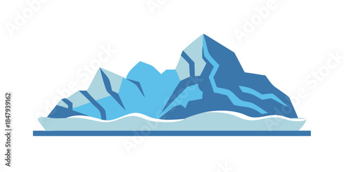 Snow-capped mountain range