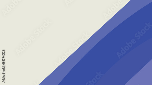 Abstract blue and white striped background vector illustration featuring a 3d paper curl corner on a blank business template sheet for office wallpaper design