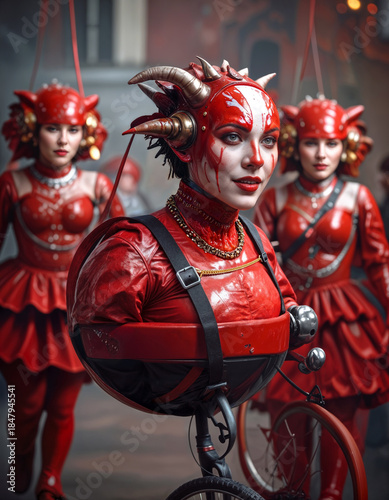 An old queen in her carriage