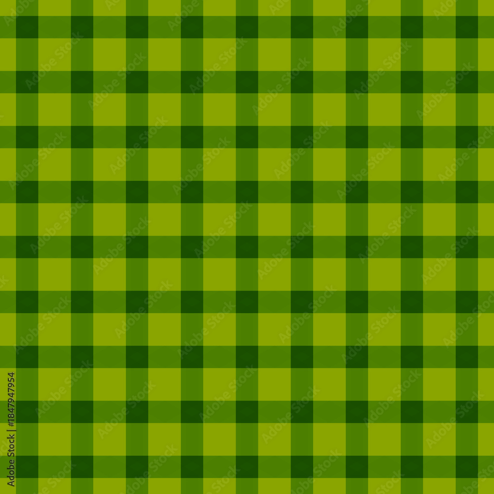 Fototapeta premium Vibrant Green Plaid Pattern Background