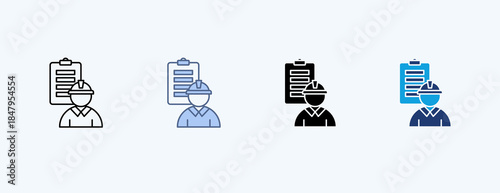 Structural Safety Multiple Icon Illustration Vector
