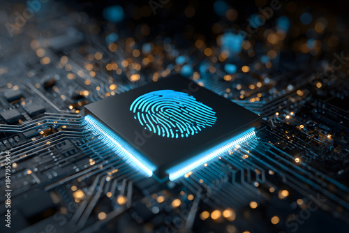 The fingerprint sensor is mounted on the circuit board