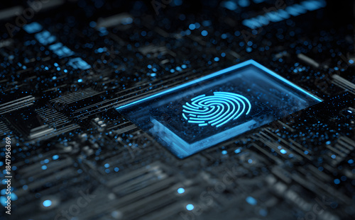 The fingerprint sensor is mounted on the circuit board