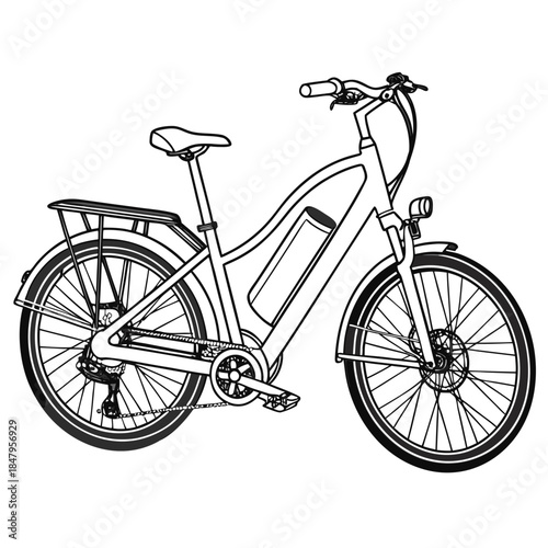 Photos Of electric utility bike with basket and pannier electric bike