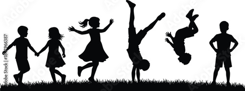 Collection of Twelve Diverse Standing People Silhouettes Including Men and Women in Various Poses, Representing Adults, Group, Business, Communication, Identity, and Everyday Social Interaction.