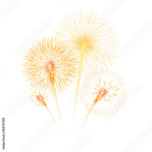 Decorative Festive Elements Set featuring Multi-color Firework Bursts, Handheld Sparklers, and Celebration Background Graphics: Large Collection of Colorful Festive Fireworks, Firecrackers, and Sparkl