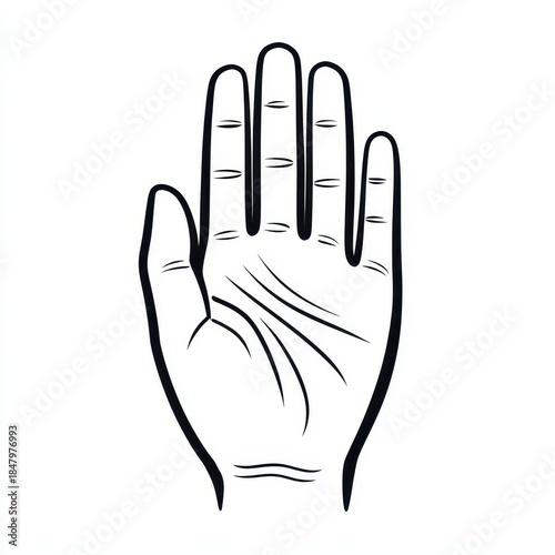 Open Hand Raised: An Exploration of Palmistry with Emphasis on Lines and Signs