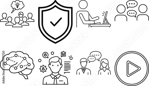 Secure communication and idea generation for business strategy with team collaboration