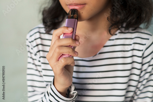 Youth Lifestyle Scene with E-Cigarette