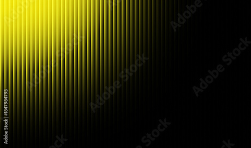 Фотография Abstract background featuring vertical yellow light bars fading into deep black