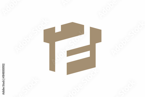 Letter F Fortress Logo 