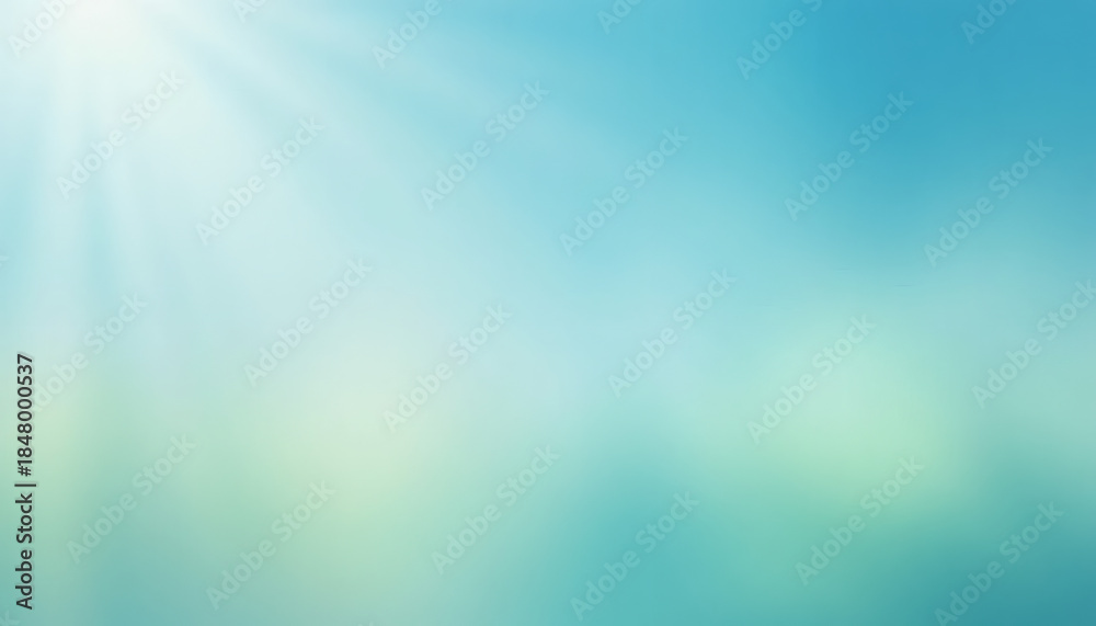 Fototapeta premium Bright light shining through blue sky