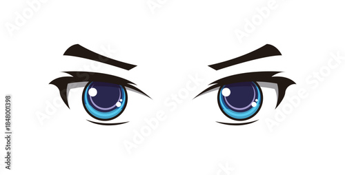 矢量卡通眼睛动漫眼
