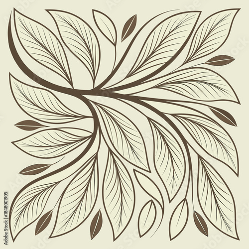 Intricate leaf pattern