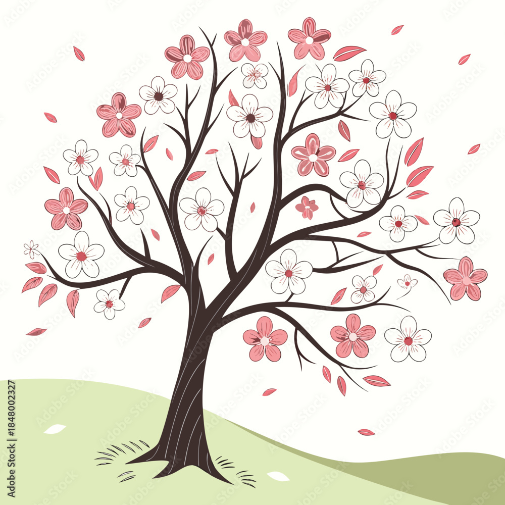Fototapeta premium Blossoming tree in spring
