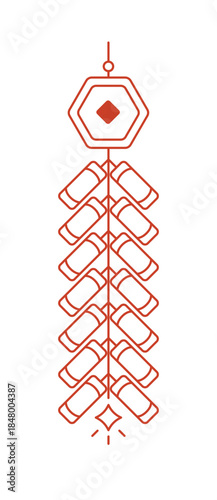 矢量新年烟花爆竹喜庆鞭炮热闹
