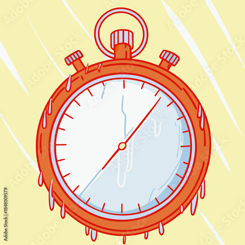  Frozen Stopwatch Icon Representing Timely Goals  (2) SVG Vector Illustration
