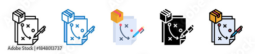 Product Strategy multiple style icons set design vector illustration. 