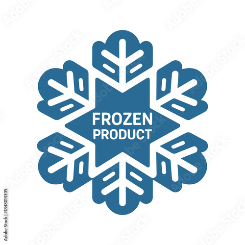 frozen food package label icon