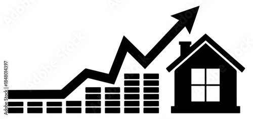 real estate market icon set