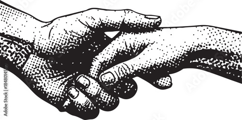 Symbolic Handshake Illustration Representing Trust, Agreement, Cooperation, and Human Connection