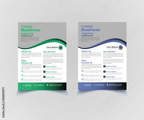 Creative Marketing Agency Flyer Design Template