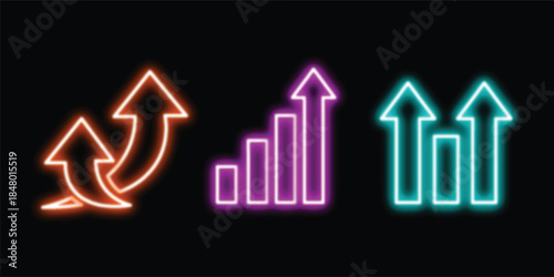 Glowing purple circle with sparkling particles and text vector