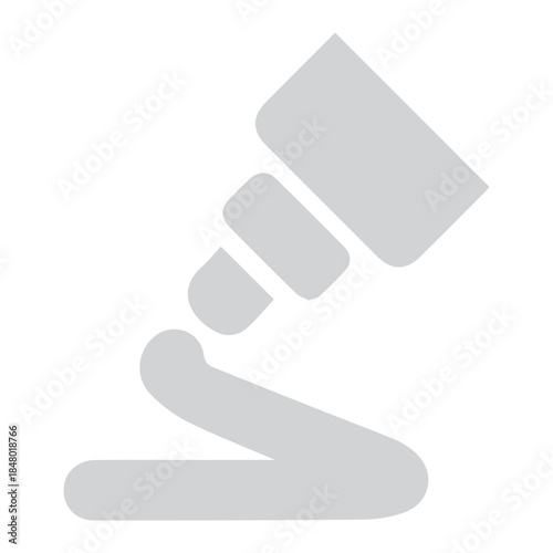 Gray Glue Tube Icon