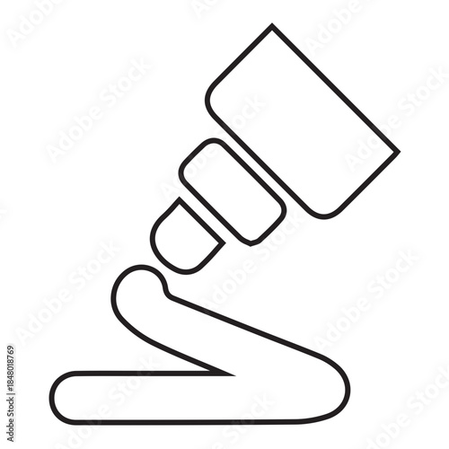 Outline Glue Tube Icon